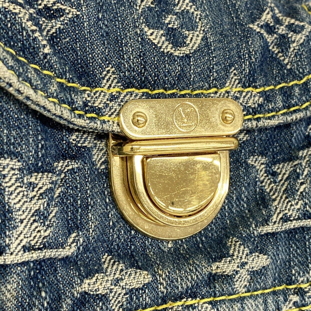 Louis Vuitton Shoulder Bag Monogram Denim PM Blue — view 9