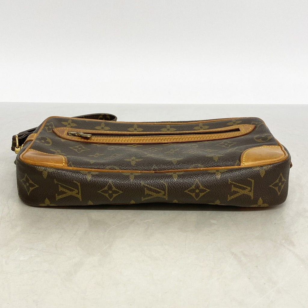 Louis Vuitton Clutch Monogram Marly Dragonne GM Brown — view 3