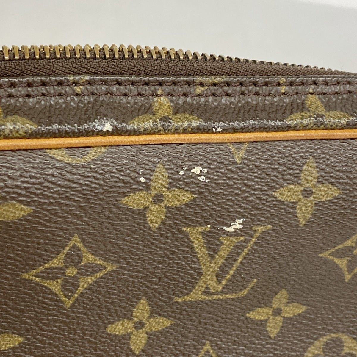 Louis Vuitton Clutch Monogram Marly Dragonne GM Brown — view 6