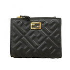 Fendi Wallet Leather Black Gold