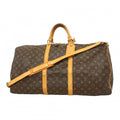 Louis Vuitton Boston Bag Monogram Keepall Bandouliere 60 Brown