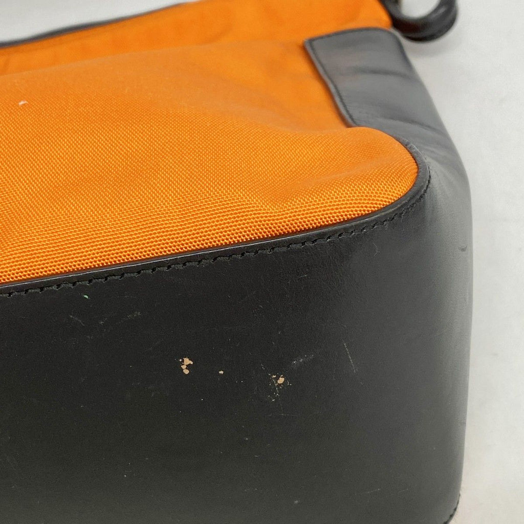 Gucci Shoulder Bag 001 Nylon Orange Black Silver — view 6