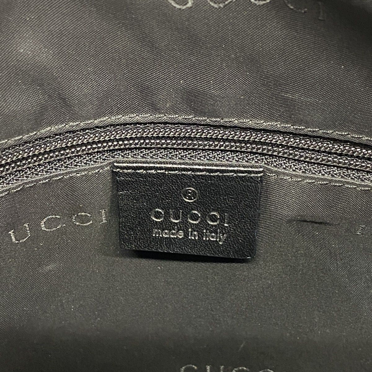 Gucci Shoulder Bag 001 Nylon Orange Black Silver — view 5