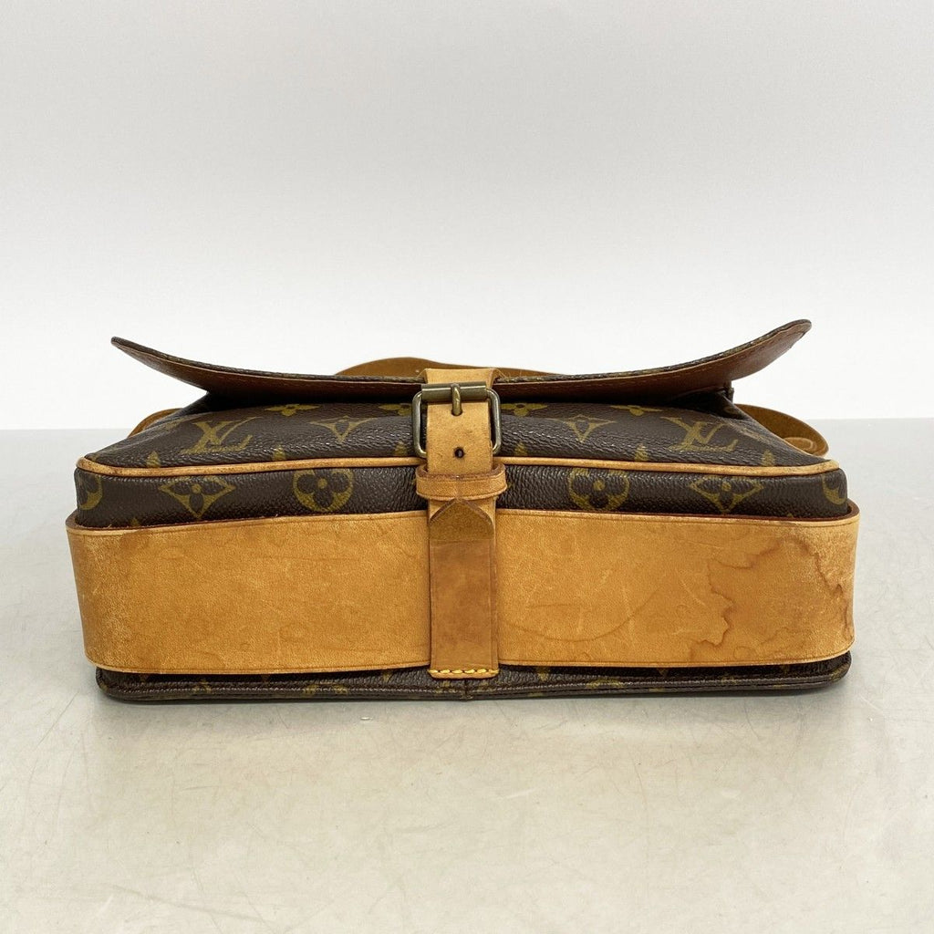 Louis Vuitton Shoulder Bag Monogram Cartouchiere GM Brown — view 3
