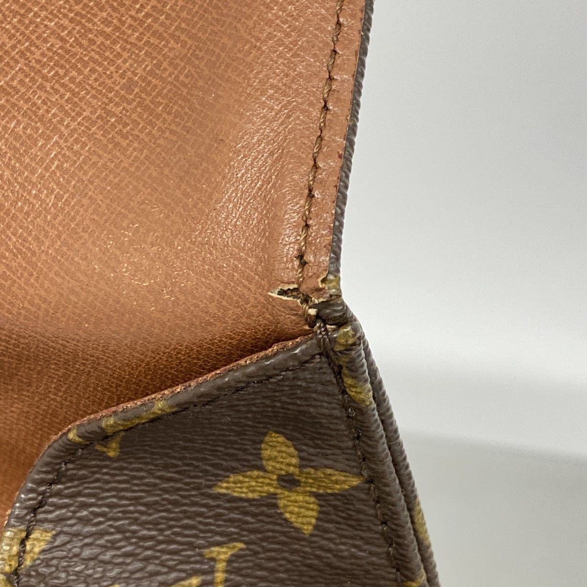 Louis Vuitton Shoulder Bag Monogram Cartouchiere GM Brown — view 6