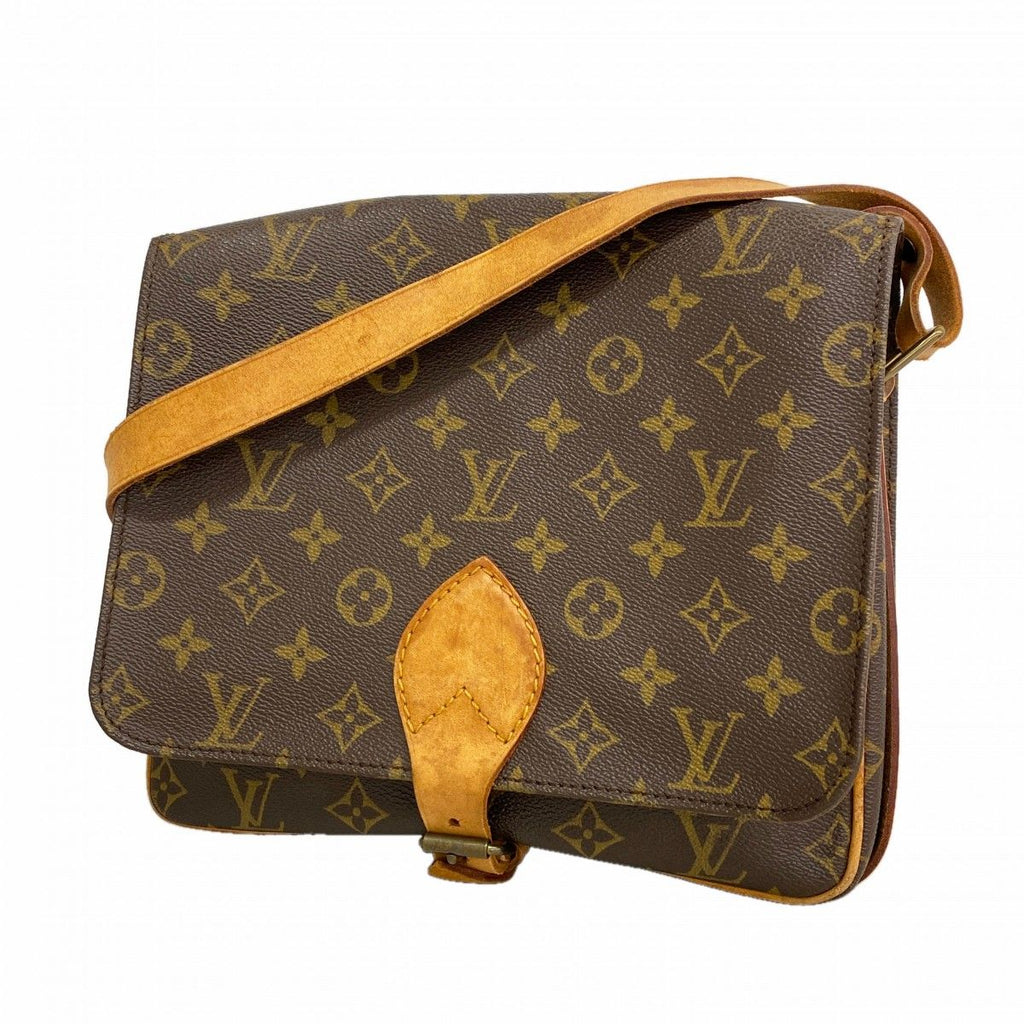 Louis Vuitton Shoulder Bag Monogram Cartouchiere GM Brown