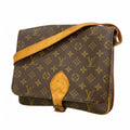 Louis Vuitton Shoulder Bag Monogram Cartouchiere GM Brown