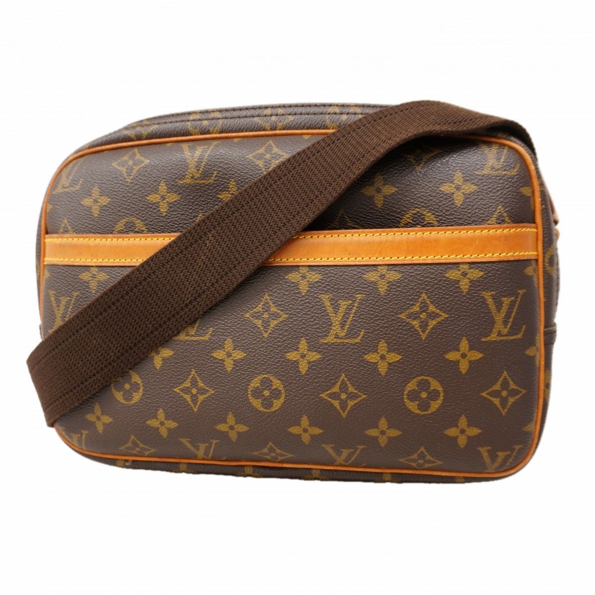 Louis Vuitton Shoulder Bag Monogram Reporter PM Brown