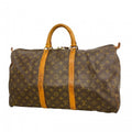 Louis Vuitton Boston Bag Monogram Keepall 50 Brown