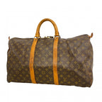 Louis Vuitton Boston Bag Monogram Keepall 50 Brown