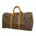 Louis Vuitton Boston Bag Monogram Keepall 50 Brown