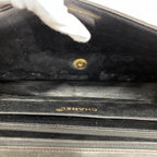 Chanel Shoulder Bag Deca Quilted Lambskin Black Gold — view 4