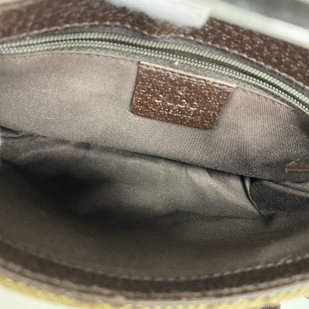 Gucci Waist Bag GG Canvas Beige Brown Silver — view 4