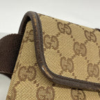 Gucci Waist Bag GG Canvas Beige Brown Silver — view 6