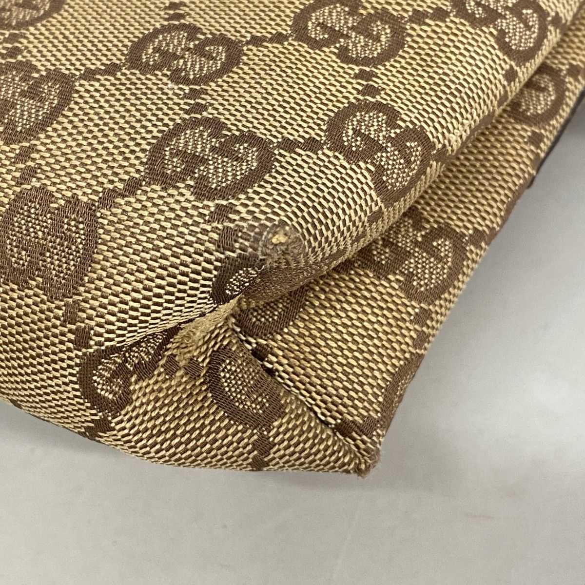 Gucci Waist Bag GG Canvas Beige Brown Silver — view 7