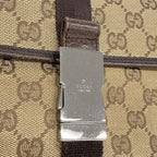 Gucci Waist Bag GG Canvas Beige Brown Silver — view 9