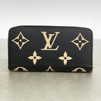 Louis Vuitton Wallet Monogram Empreinte Bicolor Zippy Black Beige — view 5