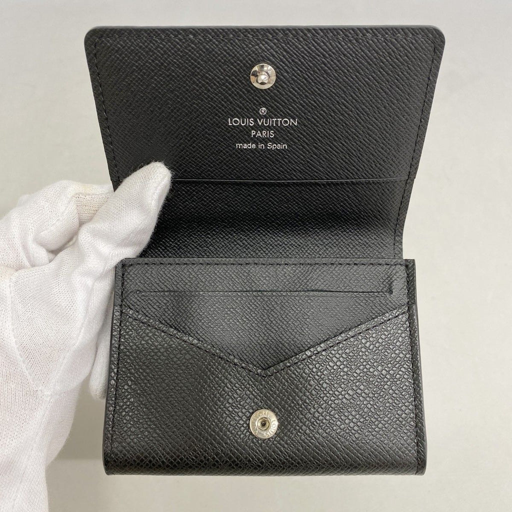 Louis Vuitton Card Case Taiga Business Holder Noir — view 3