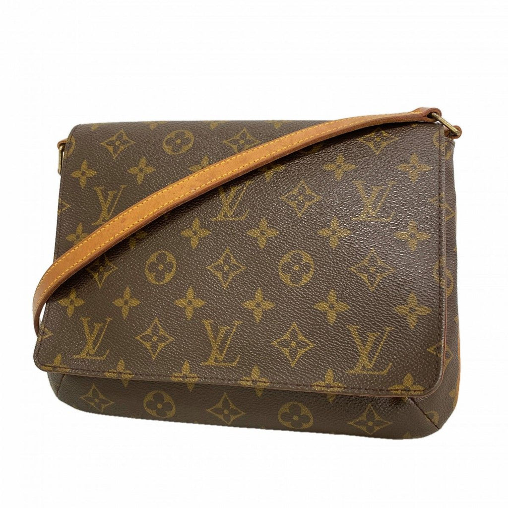 Louis Vuitton Shoulder Bag Monogram Musette Tango Long Strap Brown