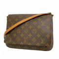Louis Vuitton Shoulder Bag Monogram Musette Tango Long Strap Brown