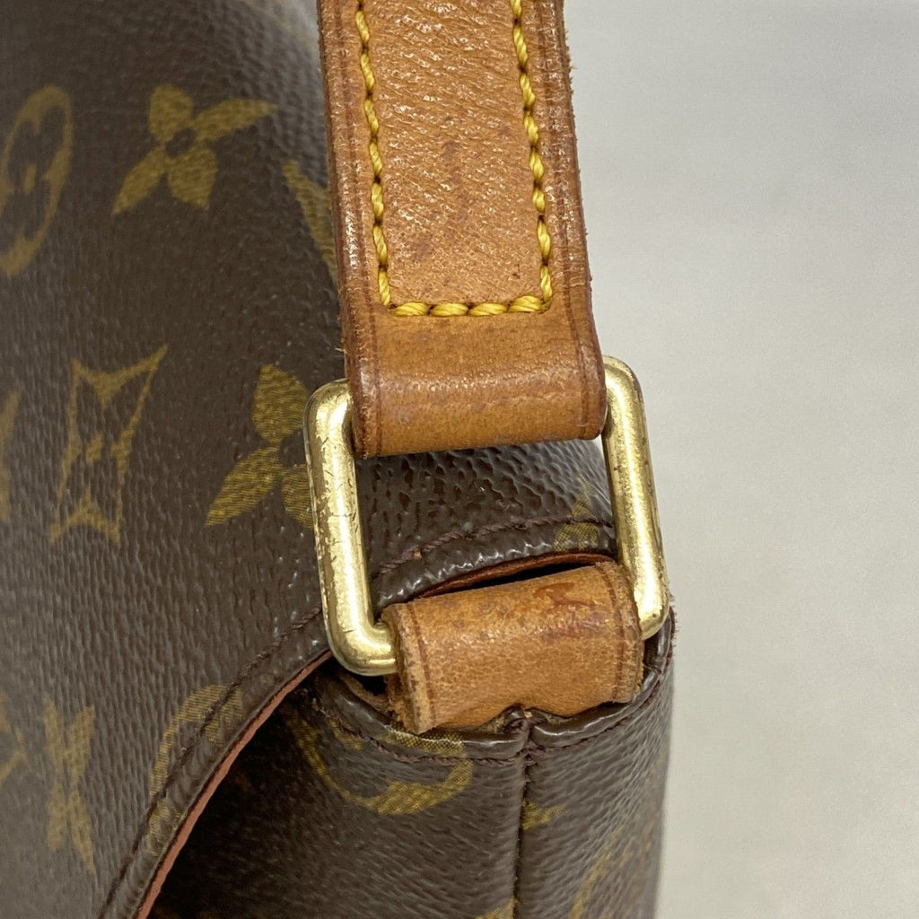 Louis Vuitton Shoulder Bag Monogram Musette Tango Long Strap Brown — view 8