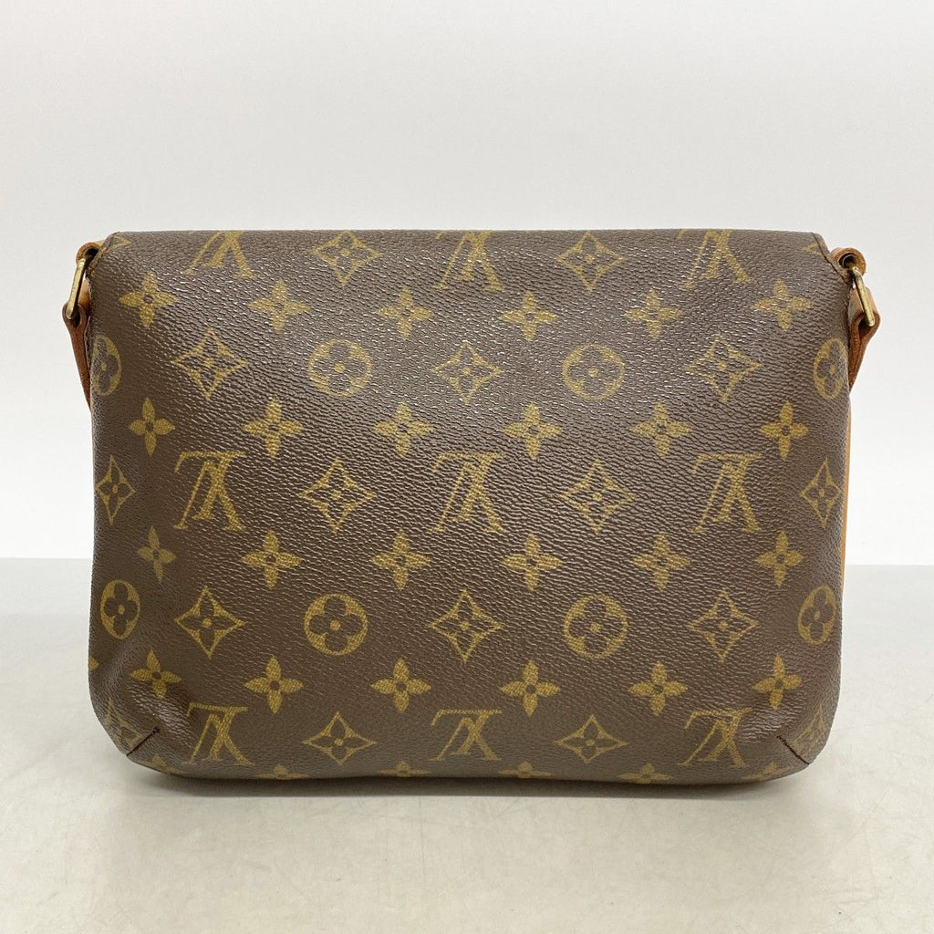 Louis Vuitton Shoulder Bag Monogram Musette Tango Long Strap Brown — view 9