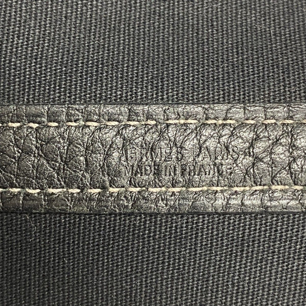 Hermes Tote Garden Party PM Toile Officier Black Silver — view 5