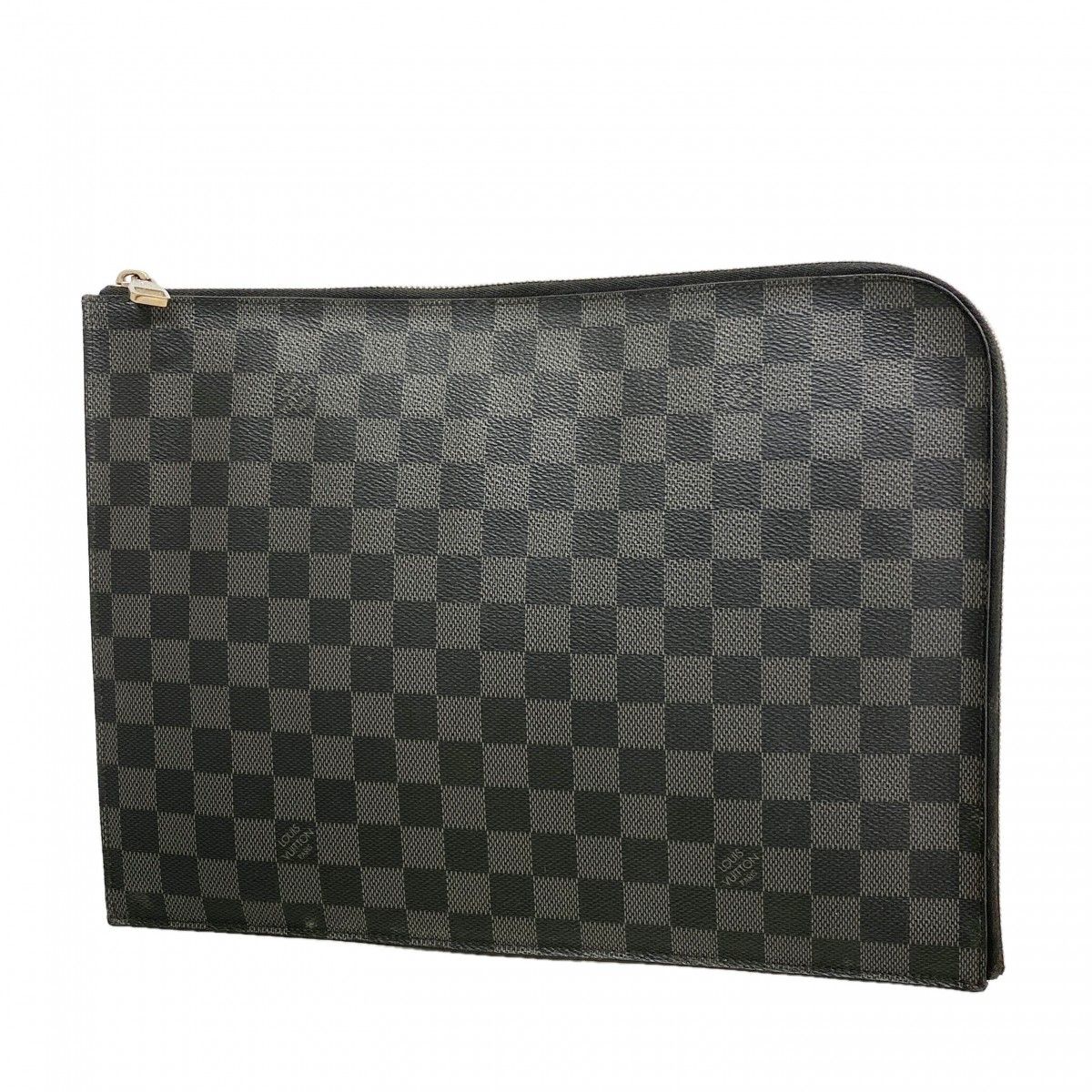 Louis Vuitton Clutch Damier Graphite Pochette Jour GM Black
