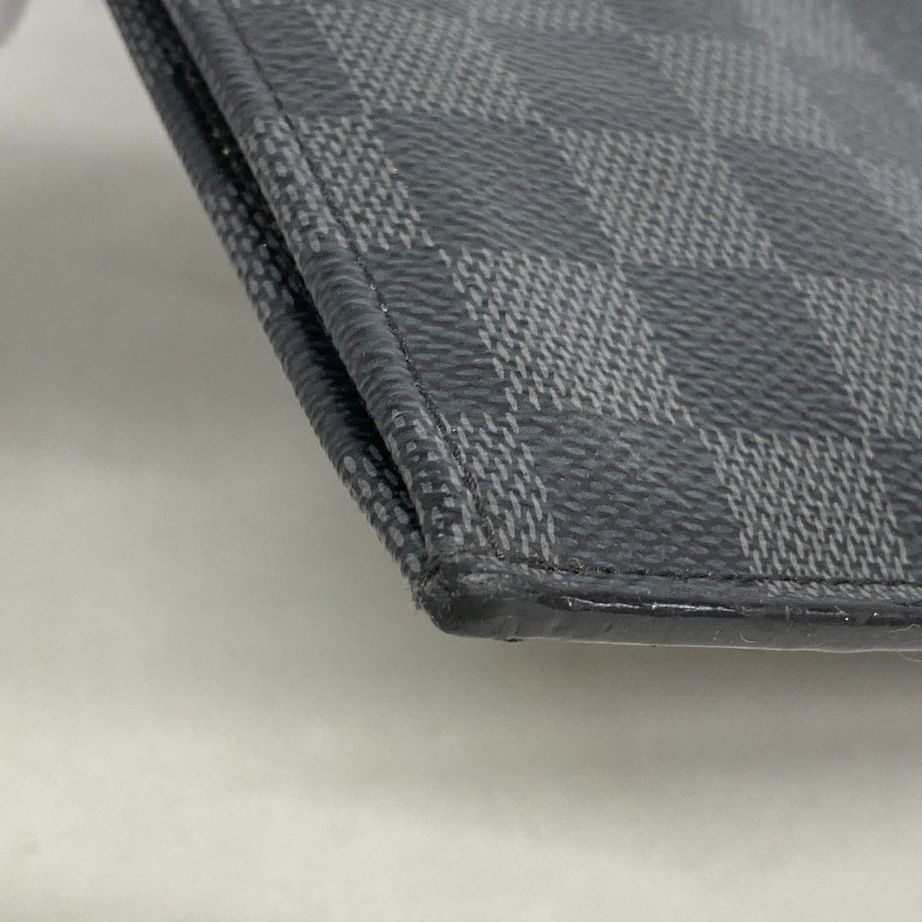 Louis Vuitton Clutch Damier Graphite Pochette Jour GM Black — view 6