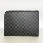 Louis Vuitton Clutch Damier Graphite Pochette Jour GM Black — view 8