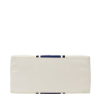 Bottega Veneta Tote Shoulder Bag 2-Way Canvas Ivory Blue Bag Large Going — view 3