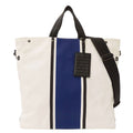 Bottega Veneta Tote Shoulder Bag 2-Way Canvas Ivory Blue Bag Large Going