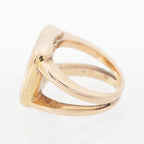 Hermes Bijouterie Fantaisie Corozo Ring Gold — view 3