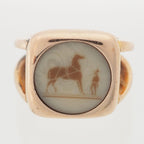 Hermes Bijouterie Fantaisie Corozo Ring Gold — view 2
