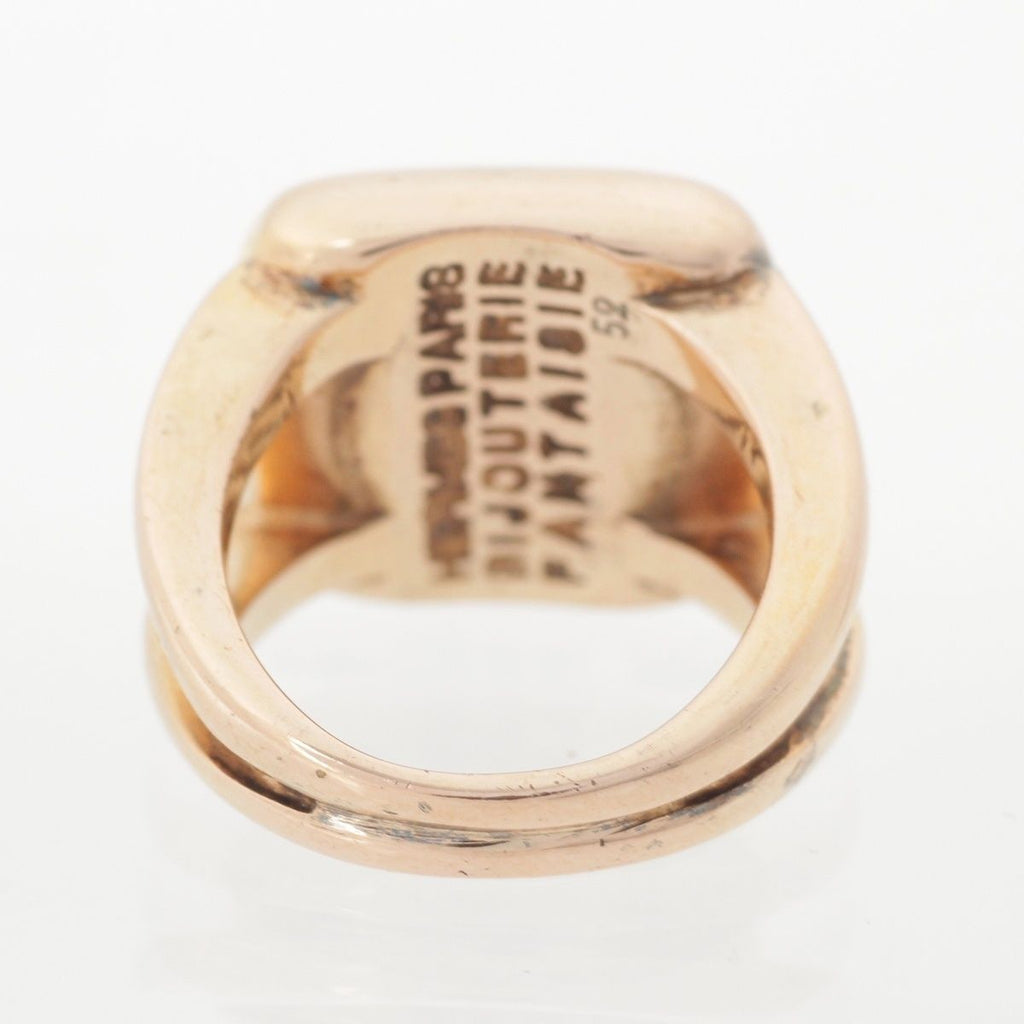 Hermes Bijouterie Fantaisie Corozo Ring Gold — view 4