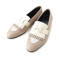 Hermes Moccasins Royale Logo Loafers Beige
