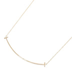 Tiffany & Co Necklace T Smile Large 40.5 45.5 cm 18k Pink Gold