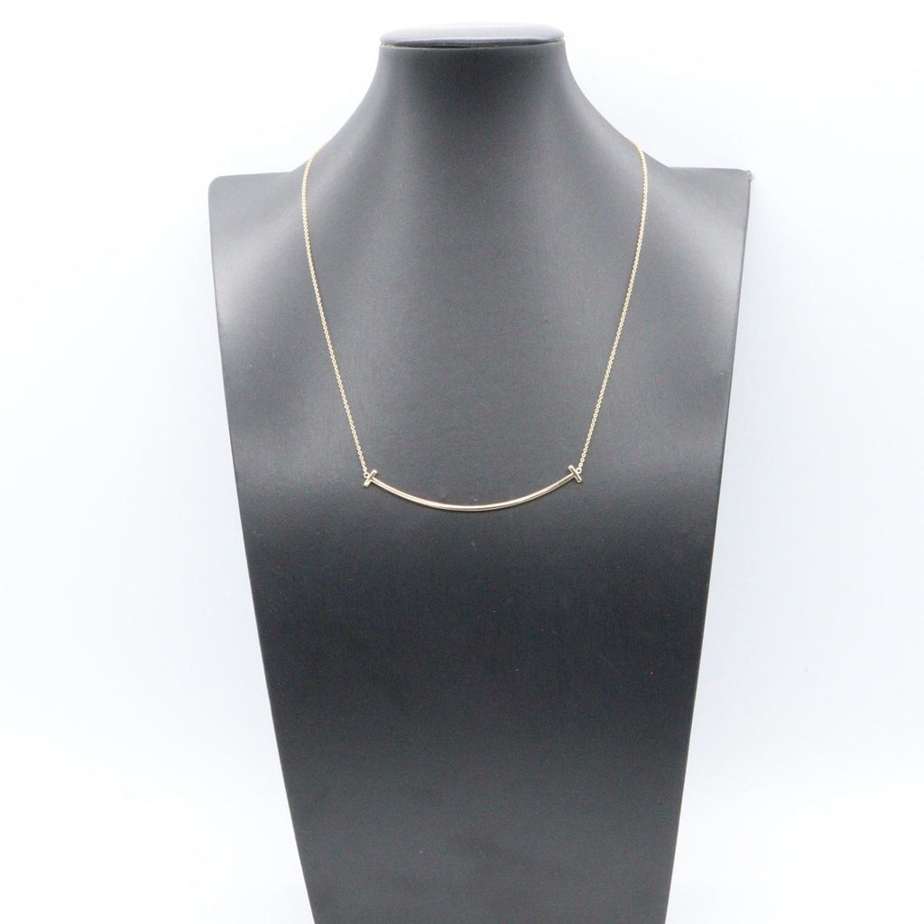Tiffany & Co Necklace T Smile Large 40.5 45.5 cm 18k Pink Gold — view 5