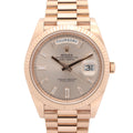 Rolex Watch Day Date Diamond Sundust 18k Pink Gold