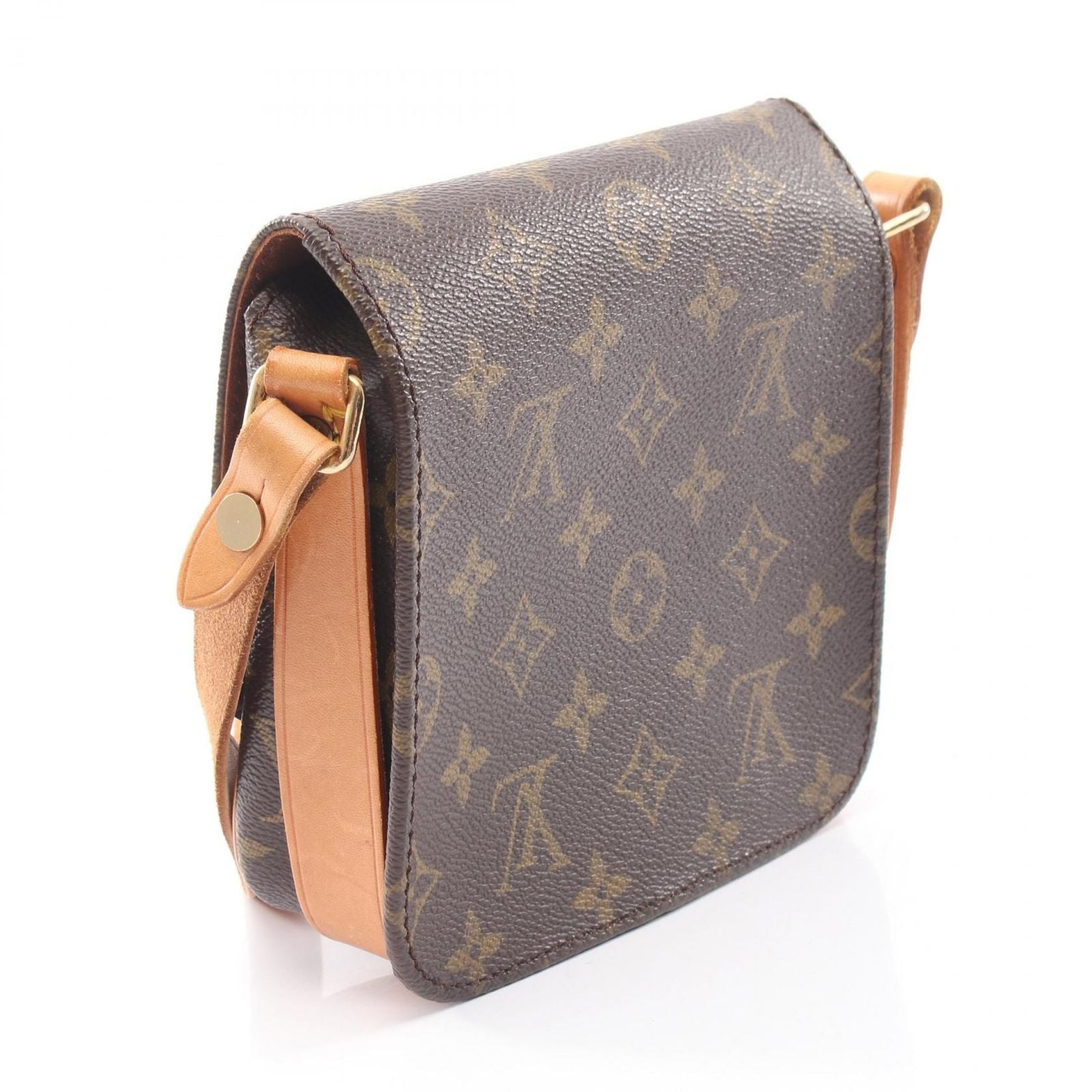 Louis Vuitton Shoulder Bag Cartouchiere PM Canvas Leather — view 2