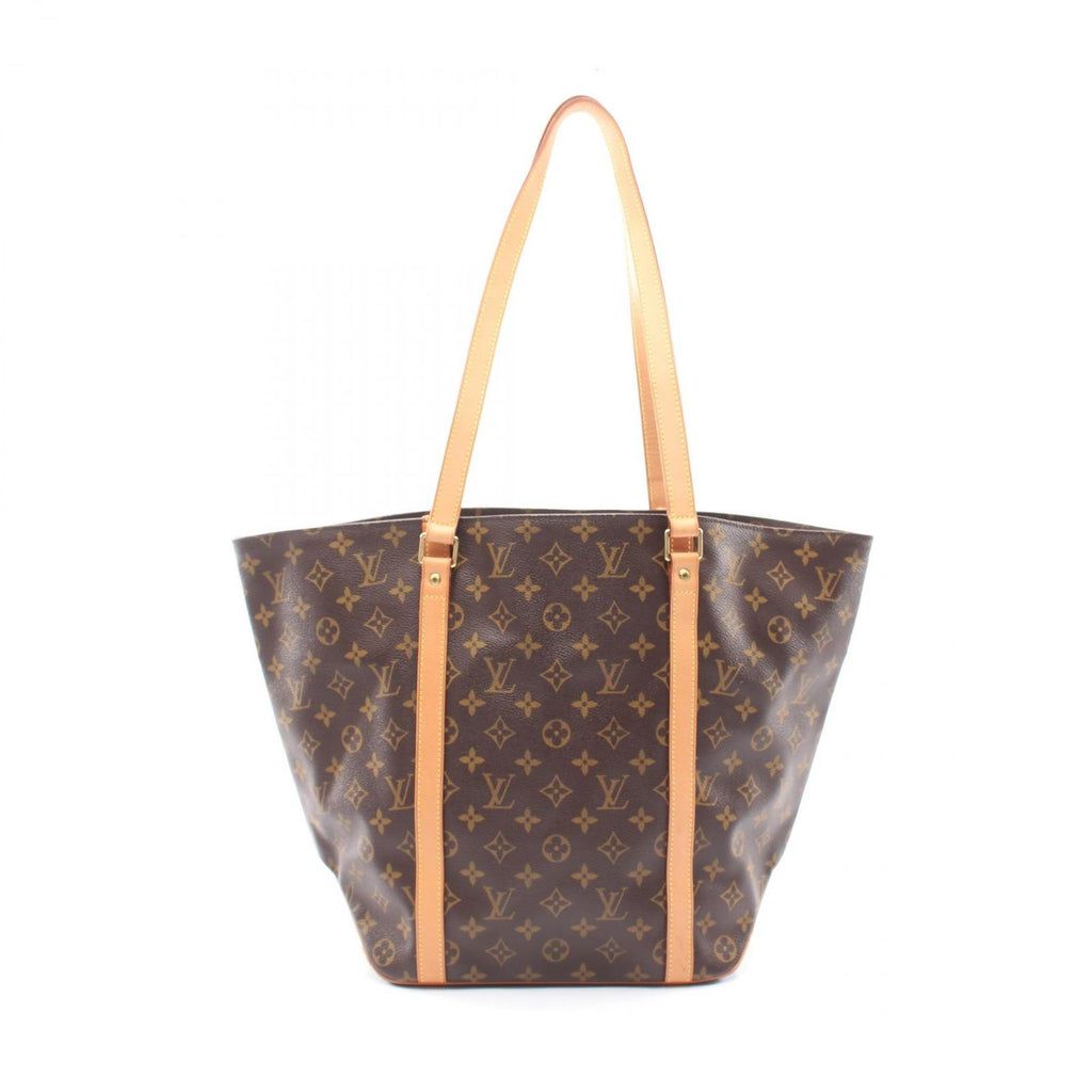 Louis Vuitton Tote Sac Shopping Canvas Leather