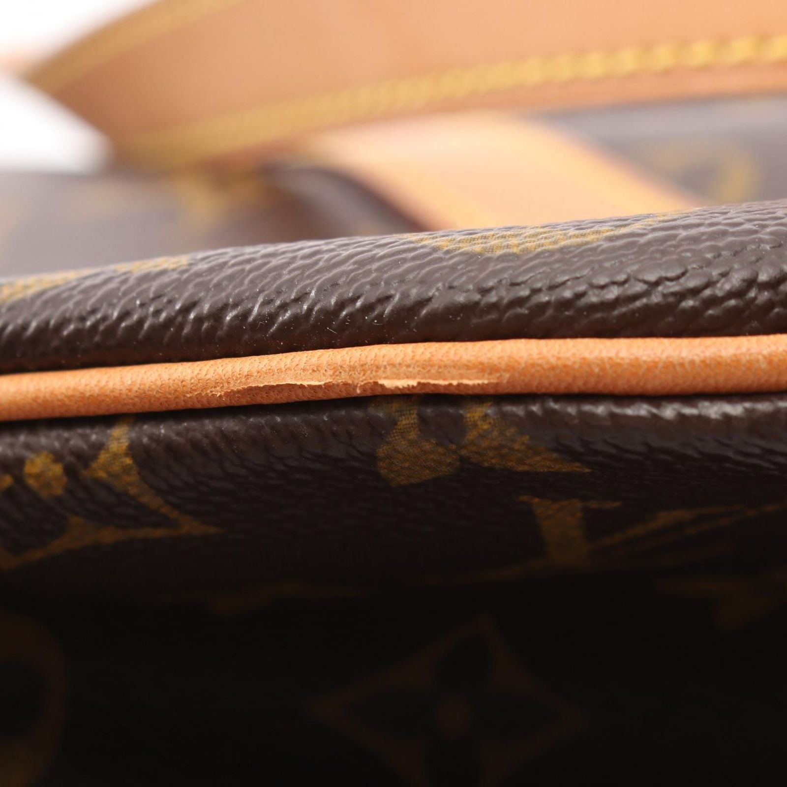 Louis Vuitton Tote Sac Shopping Canvas Leather — view 6
