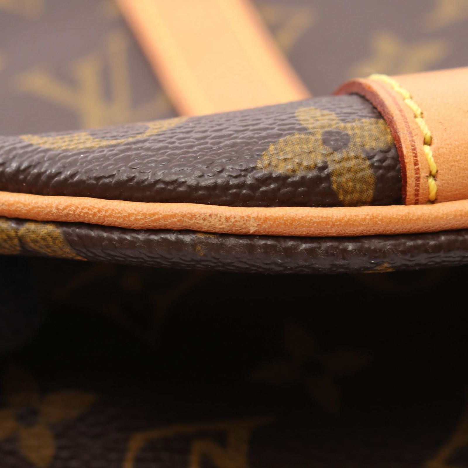 Louis Vuitton Tote Sac Shopping Canvas Leather — view 7