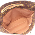 Louis Vuitton Tote Sac Shopping Canvas Leather — view 3