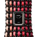 Chanel Watch Premier Calf Blush Black Stainless Steel Leather
