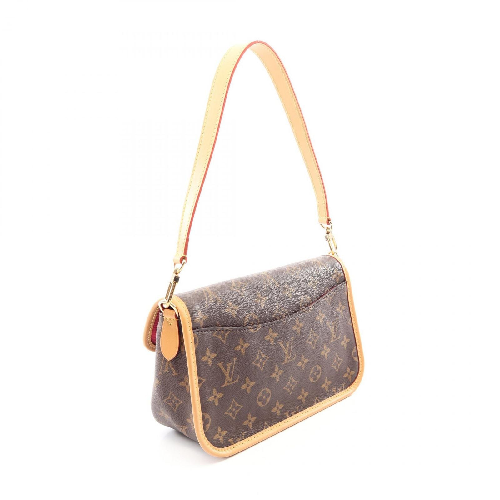 Louis Vuitton Shoulder Bag Diane NM PM Monogram Fuchsia 2-Way Canvas Leather — view 2