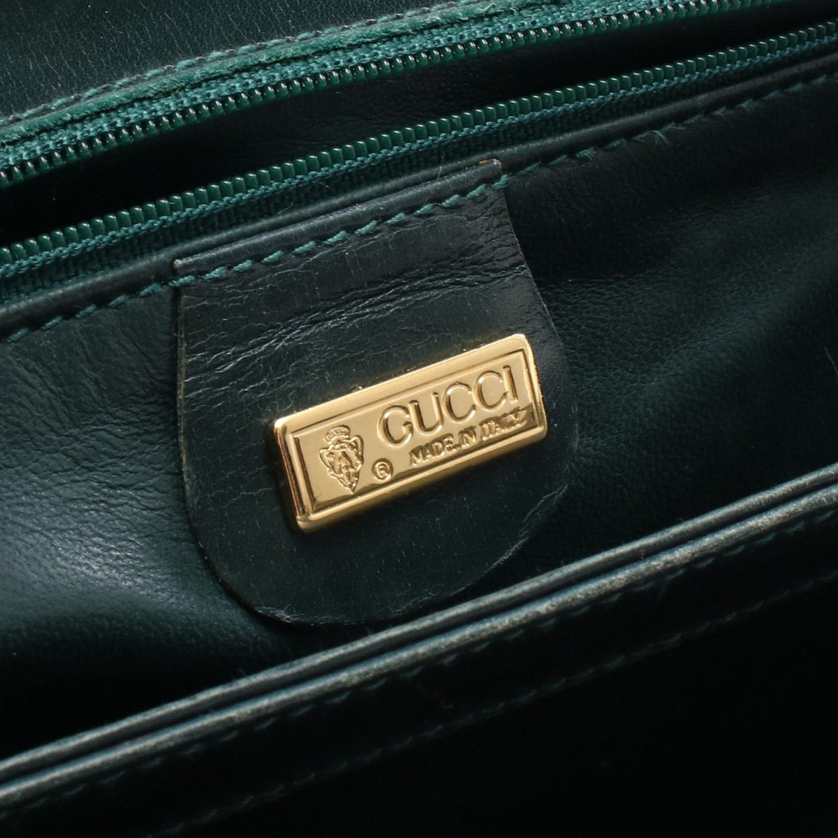 Gucci Shoulder Bag Vintage Green Exotic Cles the — view 4