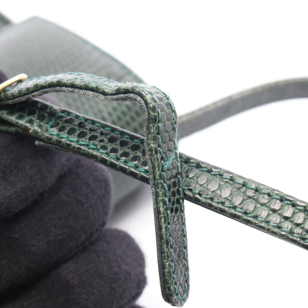 Gucci Shoulder Bag Vintage Green Exotic Cles the — view 9