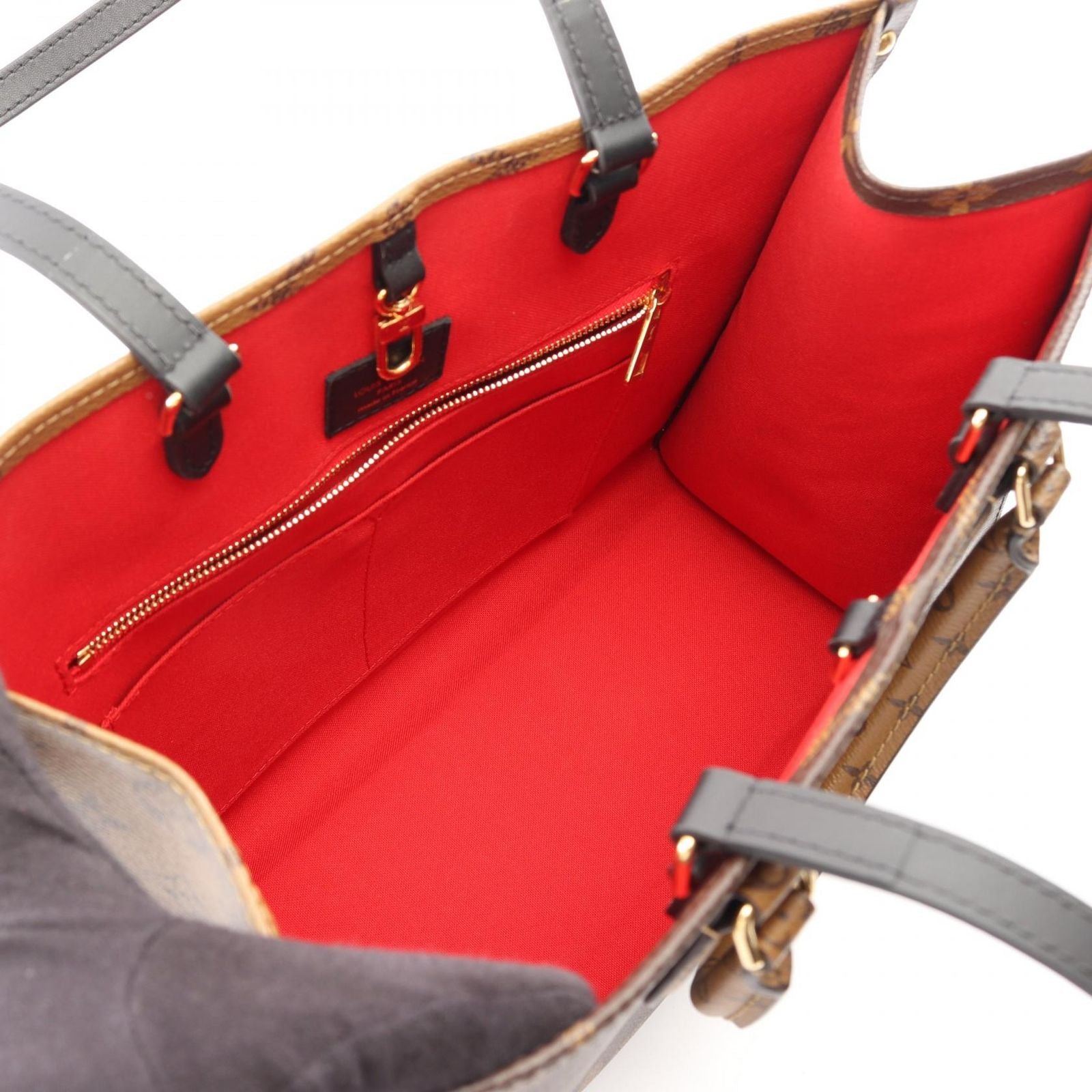 Louis Vuitton Tote On The Go Monogram Giant Reverse 2-Way Canvas Leather — view 3