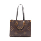 Louis Vuitton Tote On The Go Monogram Giant Reverse 2-Way Canvas Leather